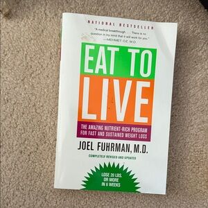 Eat to Live by - White and Green Cover